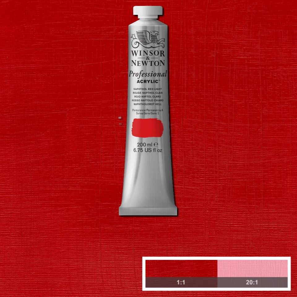 200ml Naphthol Red Light - Professional Acrylic