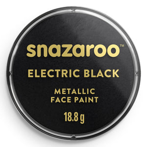 Snazaroo Metallic Face Paint Electric Black 18Ml