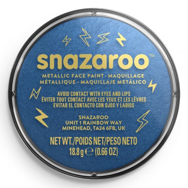 Snazaroo Metallic Face Paint 18ml - Electric Blue