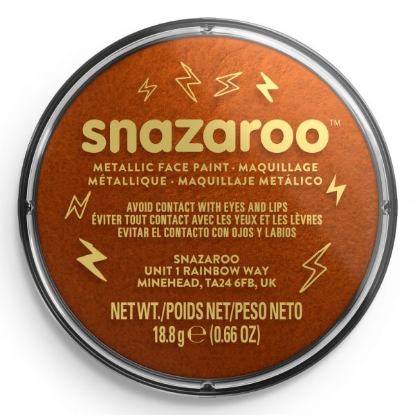 Snazaroo Metallic Face Paint Electric Copper 18Ml