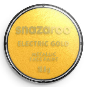 Snazaroo Metallic Face Paint Electric Gold 18Ml