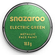 Snazaroo Metallic Face Paint Electric Green 18Ml