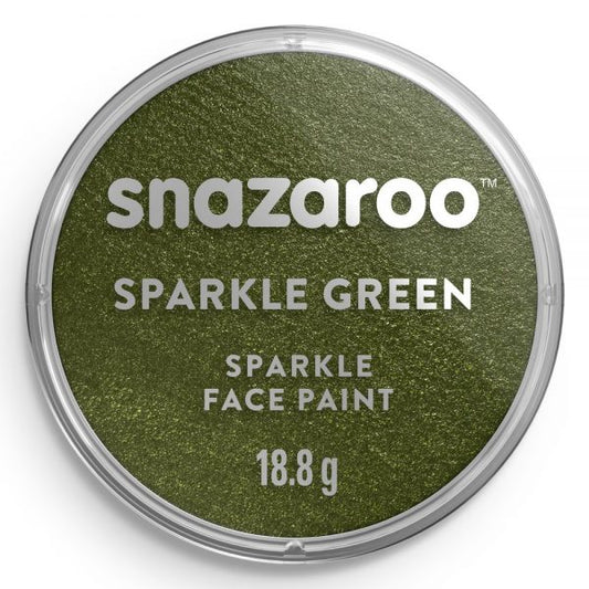 Snazaroo Sparkle Face Paint Sparkle Green 18Ml
