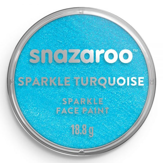 Snazaroo Sparkle Face Paint Sparkle Turquoise 18Ml