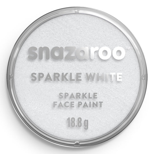 Snazaroo Sparkle Face Paint Sparkle White 18Ml