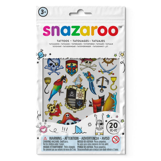 Snazaroo 20 Temporary Tattoos - Adventure