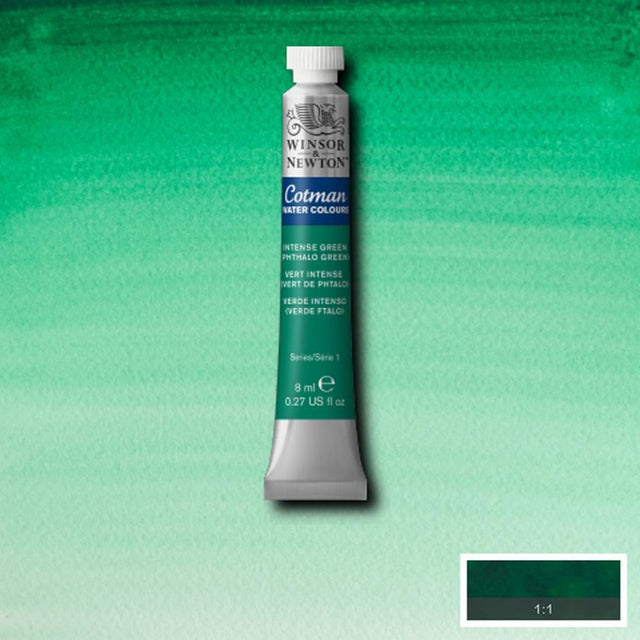 Cotman Watercolour 8ml Intense Green (Phthalo Green)