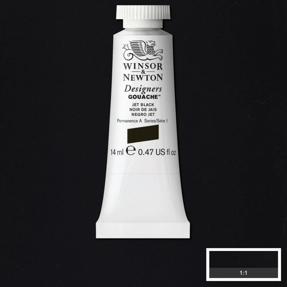 Winsor & Newton Designer's Gouache 14ml - Jet Black