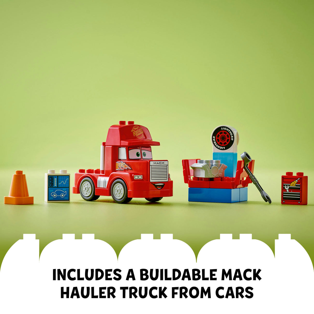 Lego Disney Cars Duplo Mack at the Race
