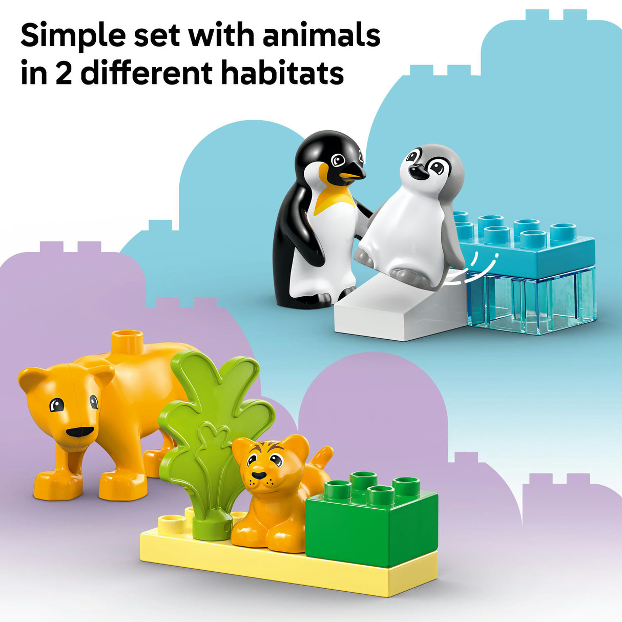 Lego Duplo - Wild Animal Families: Penguins & Lions