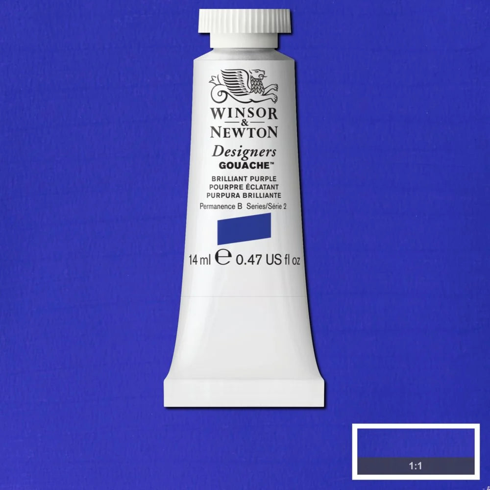 Winsor & Newton Designer's Gouache 14ml - Brilliant Purple