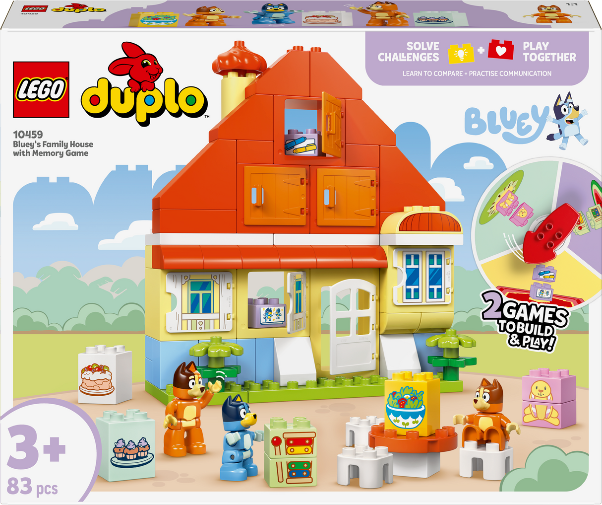 Lego Duplo Bluey - Bluey's Family House with Memory Game