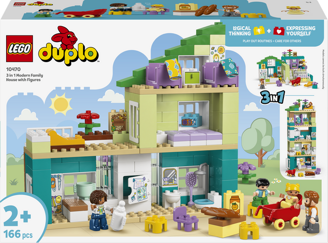LEGO Duplo - 3 in 1 Modern Family House with Figures