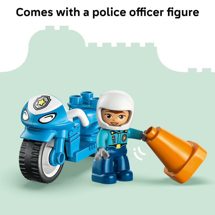 LEGO Duplo - Blue Police Motorcycle