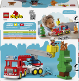 LEGO Duplo - Lego Fire Truck with Hose and Firefighter