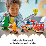 LEGO Duplo - Lego Fire Truck with Hose and Firefighter