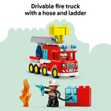 LEGO Duplo - Lego Fire Truck with Hose and Firefighter