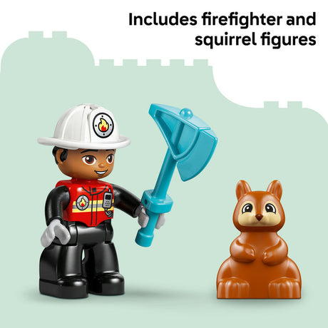 LEGO Duplo - Lego Fire Truck with Hose and Firefighter