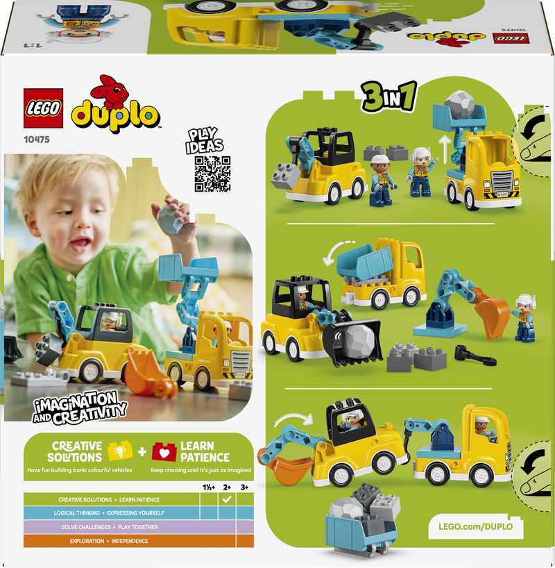 LEGO Duplo - 3 in 1 Construction Vehicles