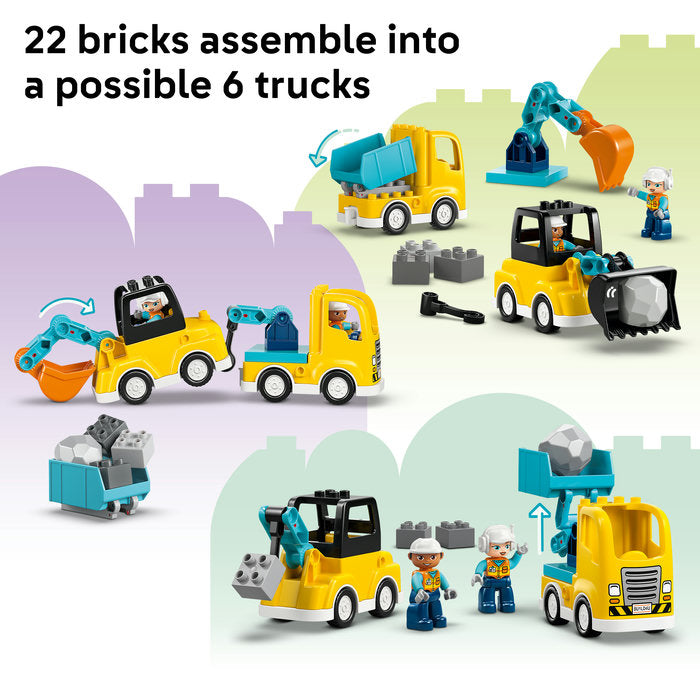 LEGO Duplo - 3 in 1 Construction Vehicles