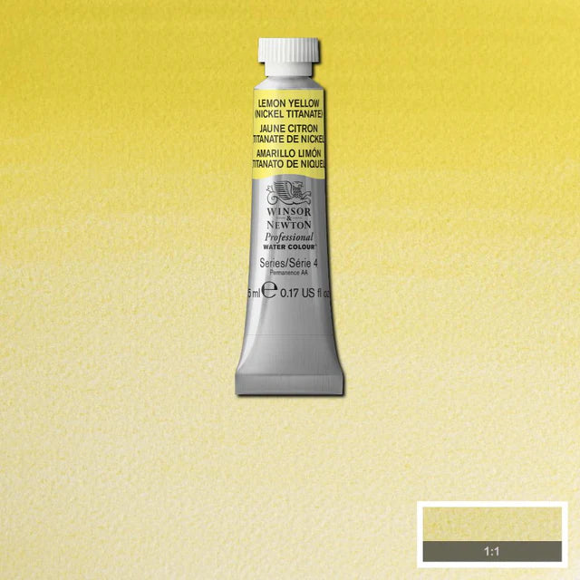 Winsor & Newton Professional Watercolour Series 4 5ml - Lemon Yellow (Nickel Titanate)