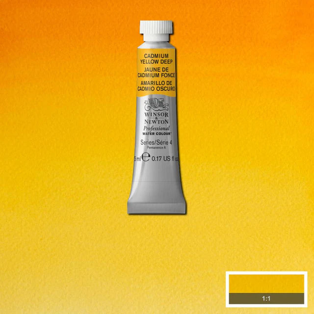 Winsor Newton Professional Watercolour Series 4 5ml - Cadmium Yellow Deep