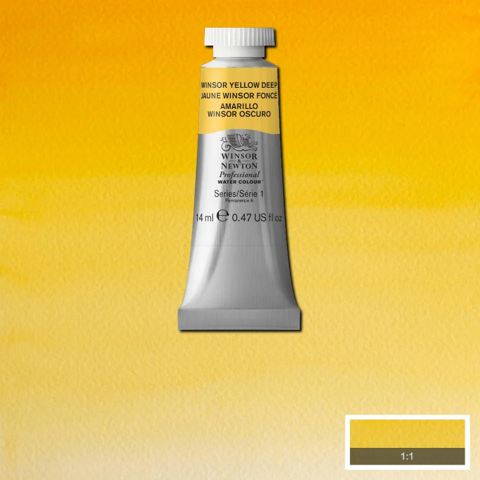 Winsor & Newton Professional Watercolour Series 1 14ml - Winsor Yellow Deep
