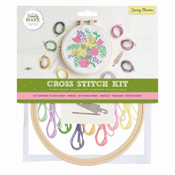 Cross Stitch Kit - Spring Flowers