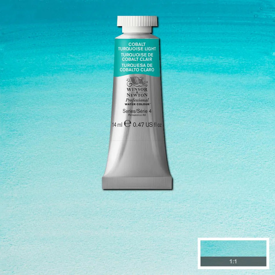 Winsor & Newton Professional Watercolour Series 4 14ml - Cobalt Turquoise Light