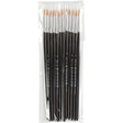 Gold Line Nylon Brushes Round No. 4 3mm (12 Pack)