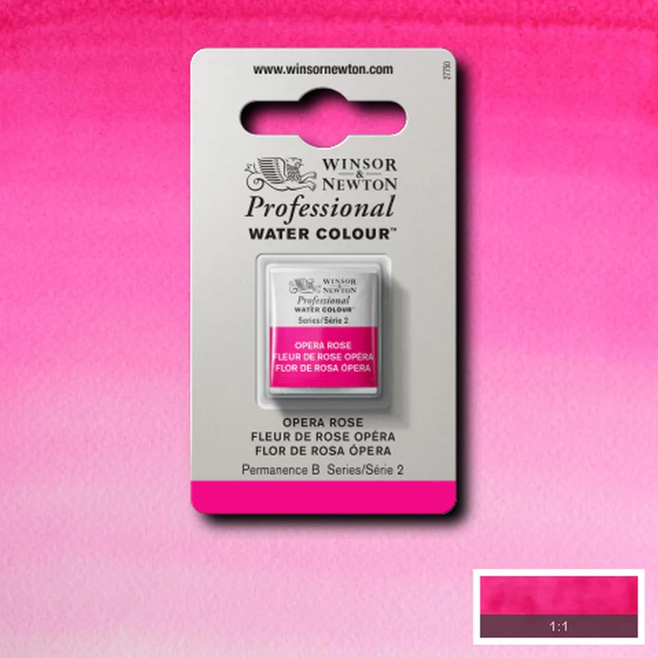Professional Watercolour Series 2 Half Pan - Opera Rose