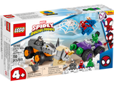 Lego Spidey And His Amazing Friends Hulk vs Rhino Truck Showdown
