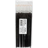 Nylon Brushes No. 1 L: 17cm W: 1.5mm Round (12 Pieces)