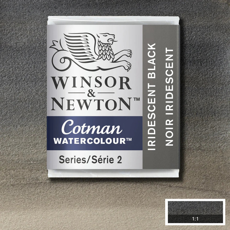 Cotman Watercolour Half Pan Iridescent Black