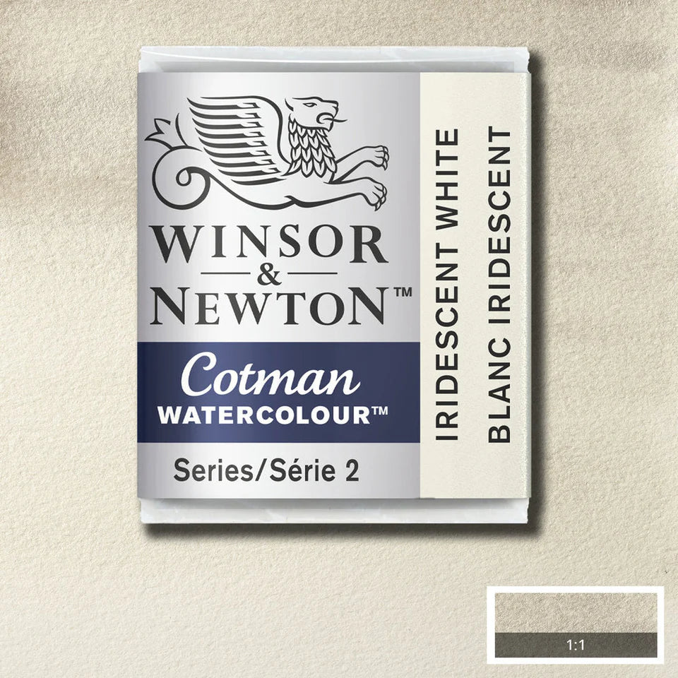 Cotman Watercolour Half Pan Iridescent White