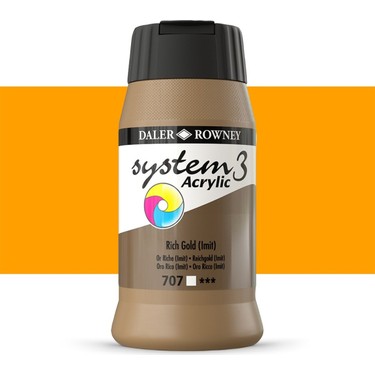 Daler Rowney Acrylic Paint 500ml Rich Gold Imit – Art Hobby
