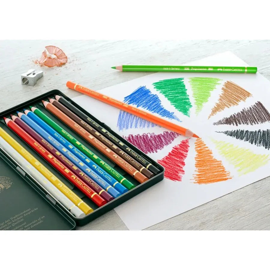 Faber-Castell Polychromos Colour Pencils (Tin of 12)