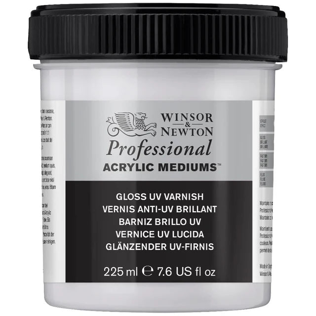 Winsor & Newton Professional Acrylic Medium Gloss UV Varnish 225ml