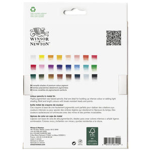 Winsor & Newton Studio Collection Colour Pencils - 24 Tin