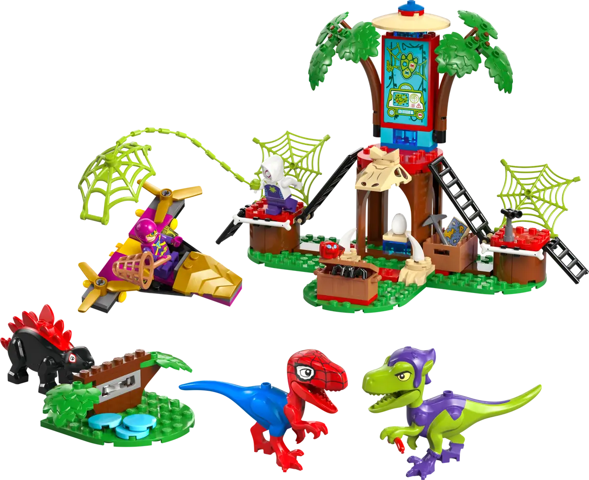 Lego Marvel - Spidey and Gobbys Raptor Battle at Tree