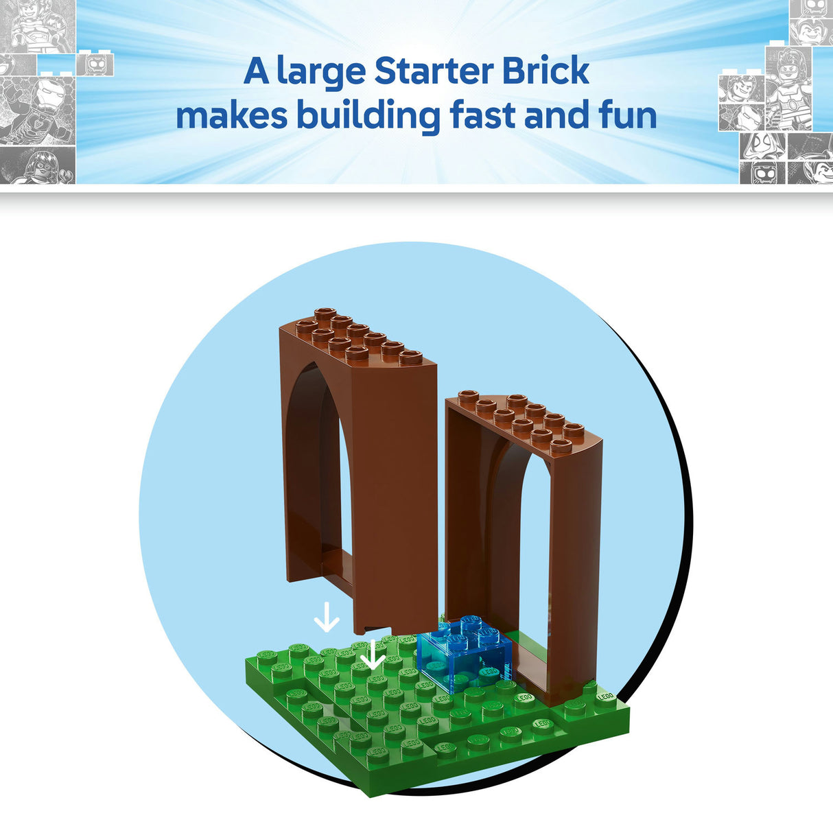 Lego Marvel - Spidey and Gobbys Raptor Battle at Tree