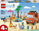 Lego Bluey - Bluey's Beach & Family Car Trip