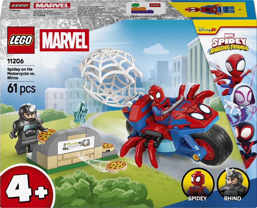 LEGO Marvel - Spidey on his Motorcycle vs. Rhino
