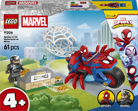 LEGO Marvel - Spidey on his Motorcycle vs. Rhino