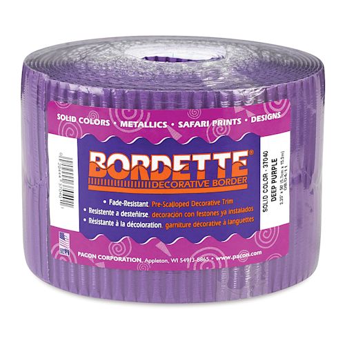 Bordette Scalloped - Purple 57mm x 15m