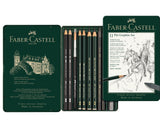 Faber-Castell Pitt Monochrome Graphite Tin Set (11 Pieces)