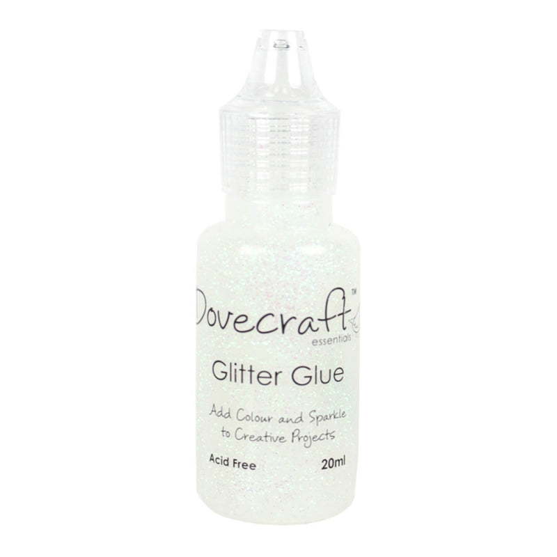 Dovecraft Glitter Glue 20ml - Crystal