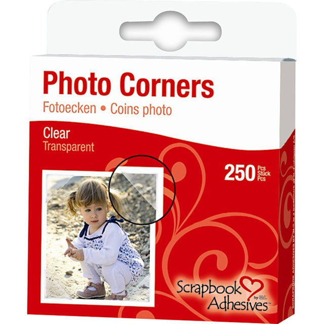 Photo Corners 10mm - Clear (250 Pack)