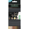 Faber-Castell skin tone color pencils set on a white background