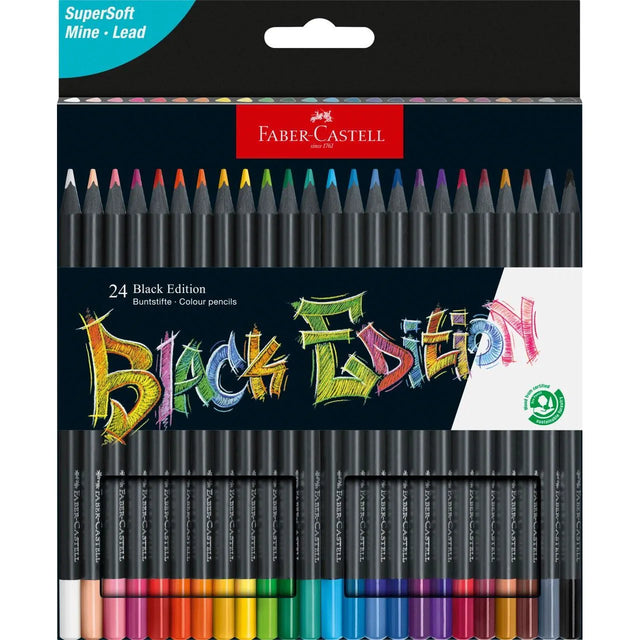 Faber Castell Black Edition Colour Pencils (Pack of 24)